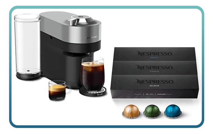 Nespresso Vertuo machine + Capsule Set