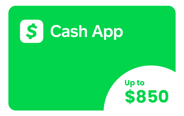 Win up to $850 on CashApp
